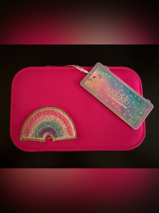 Other - Jewelry Case in Hot Pink Rainbow